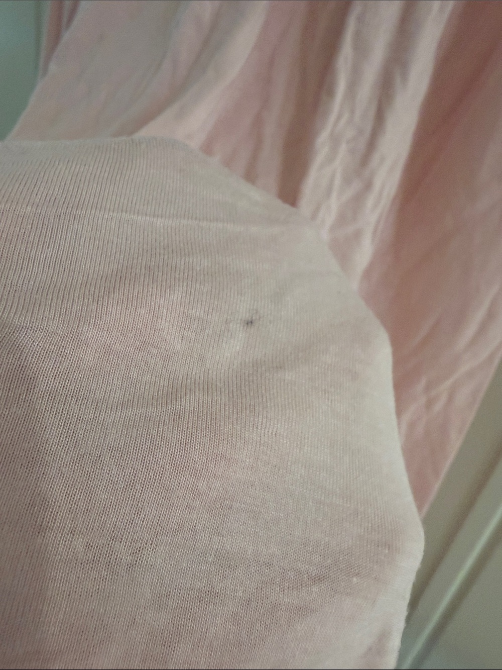 Women's Pink with Grey Lace Trim Nightgown Slip - Picture 5 of 5